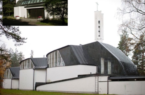 <ul><li><p>Imatra, Finland</p></li><li><p>Alvar Aalto</p></li><li><p>1956</p></li></ul><p></p>