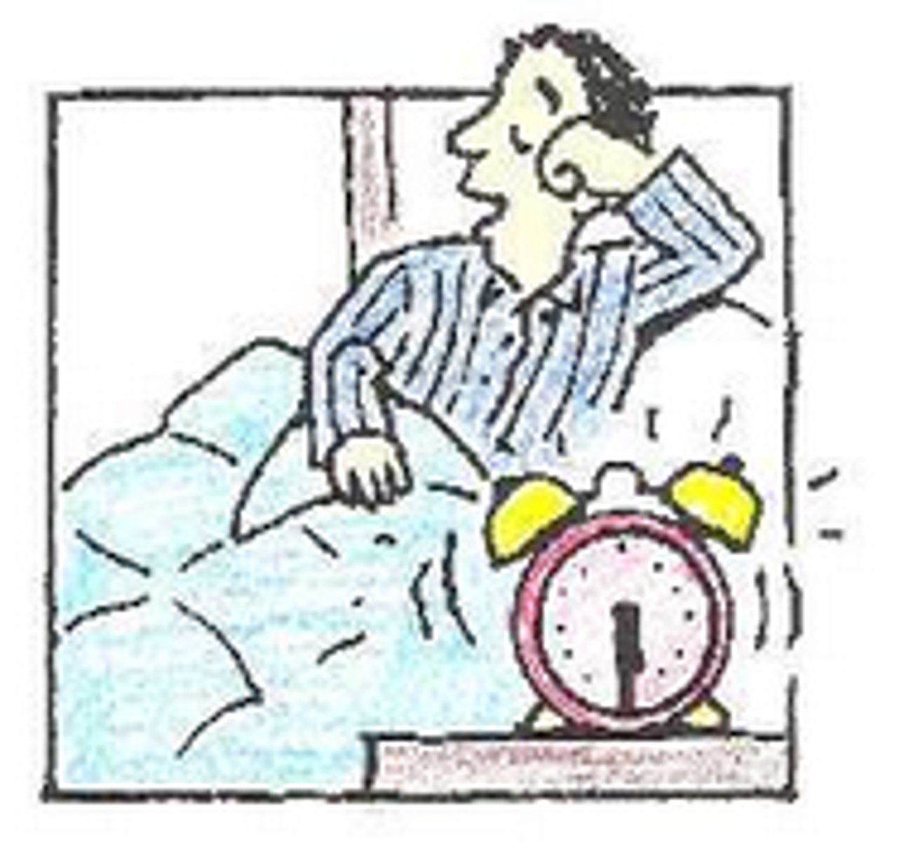 <p>You woke yourself up. (Ud.)</p>