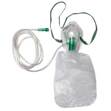<ul><li><p>usually set between 10-15 liters per minute</p></li><li><p>usually severely hypoxic but can still breathe patients would receive this</p></li></ul>