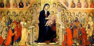 <p>Duccio<br>Maestà<br>1308-1311<br>Tempera on panel</p>