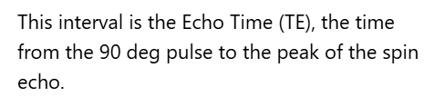 <p>C. Echo time (TE)</p>