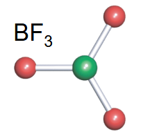 <p>-3 bonds</p><p>-typically no lone pairs</p>
