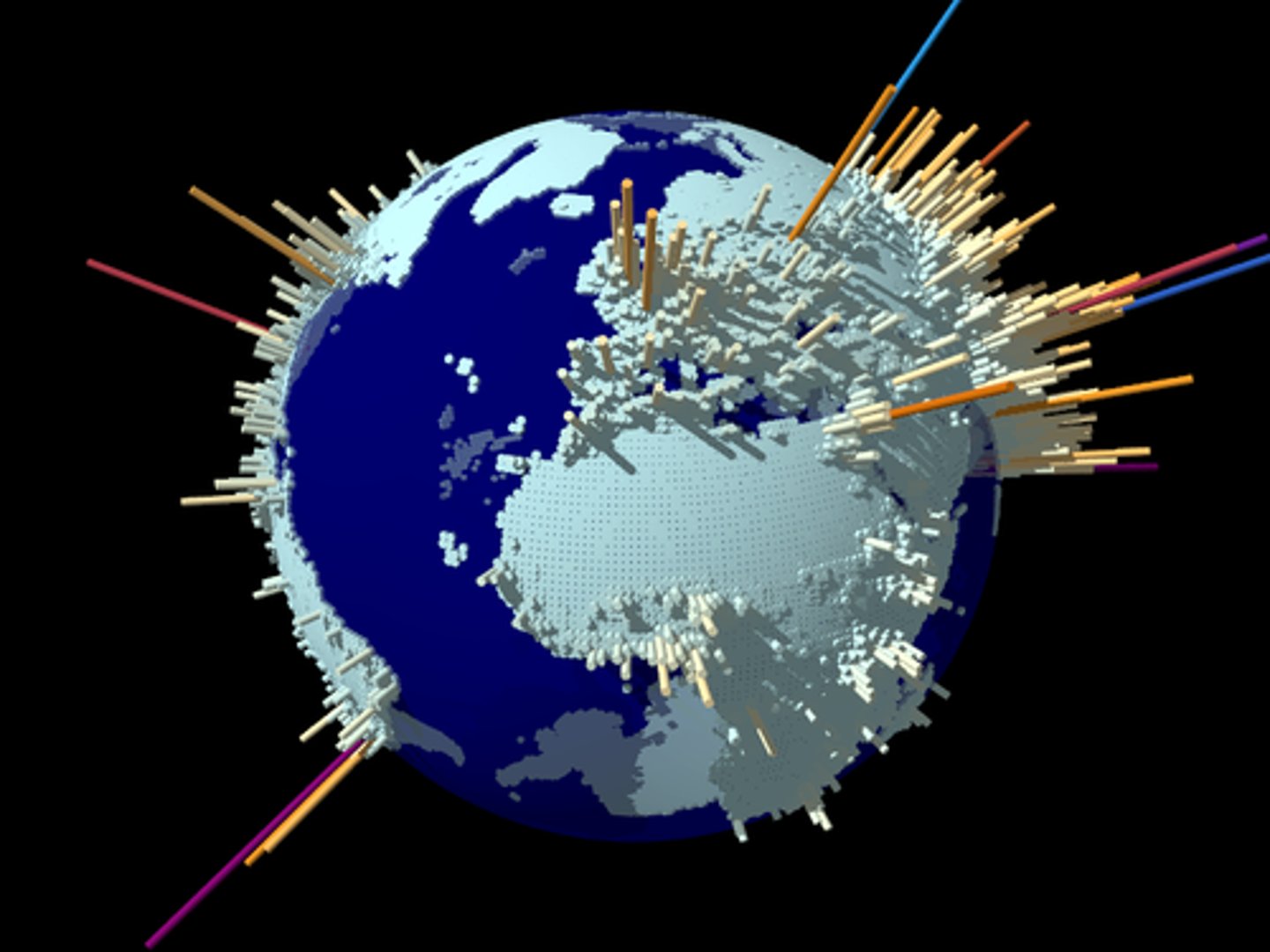 <p>a sudden increase or burst in the population in either a certain geographical area or worldwide</p>