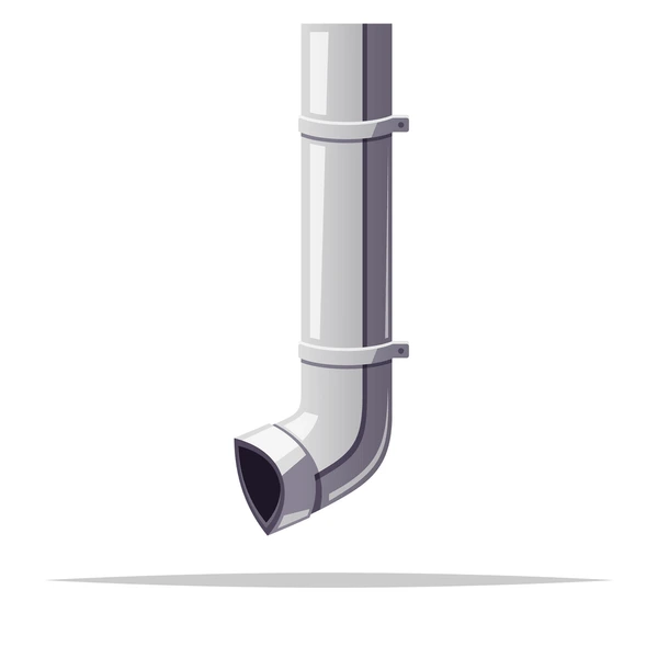 <p>A vertical pipe to convey rainwater .  </p>