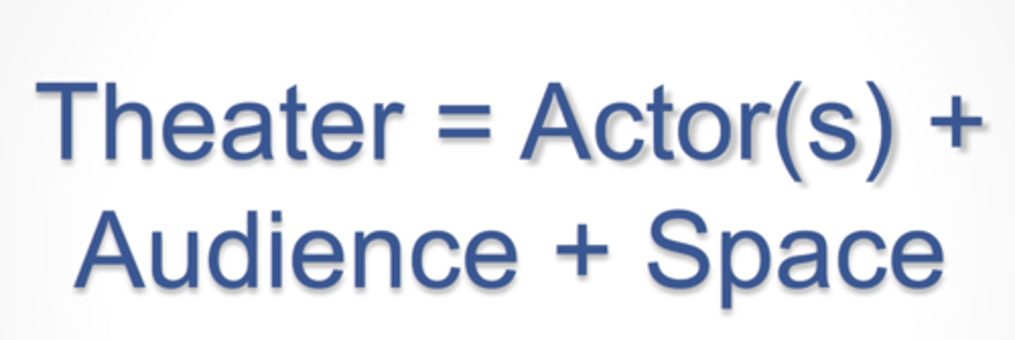 <p>...you wouldn’t have a place to perform or a place for an audience to see your performance.</p>