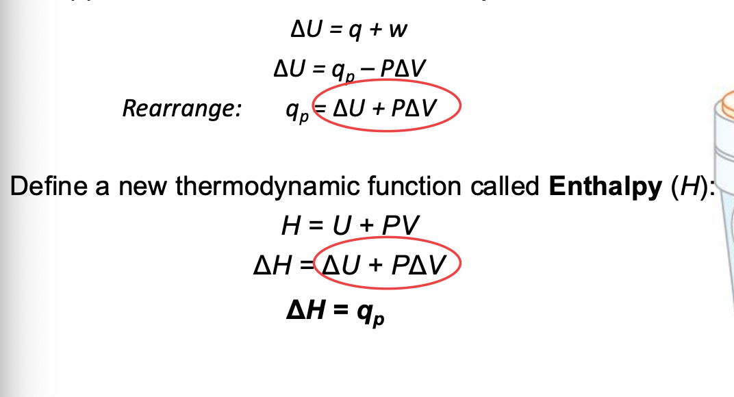 <p>The heat of reaction at constant pressure.<br></p>