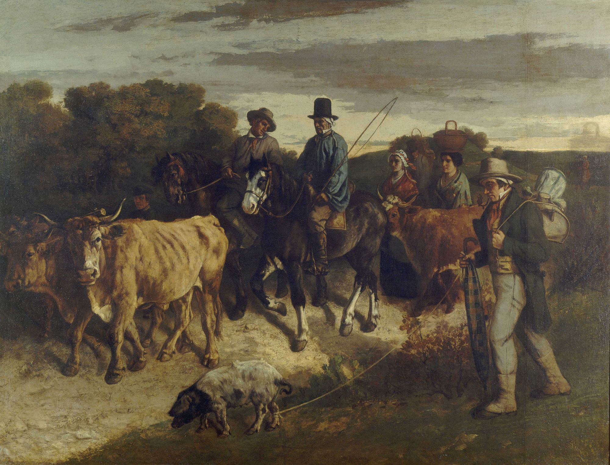 <p><em>Paysans de Flagey revenant de la Foire</em></p>