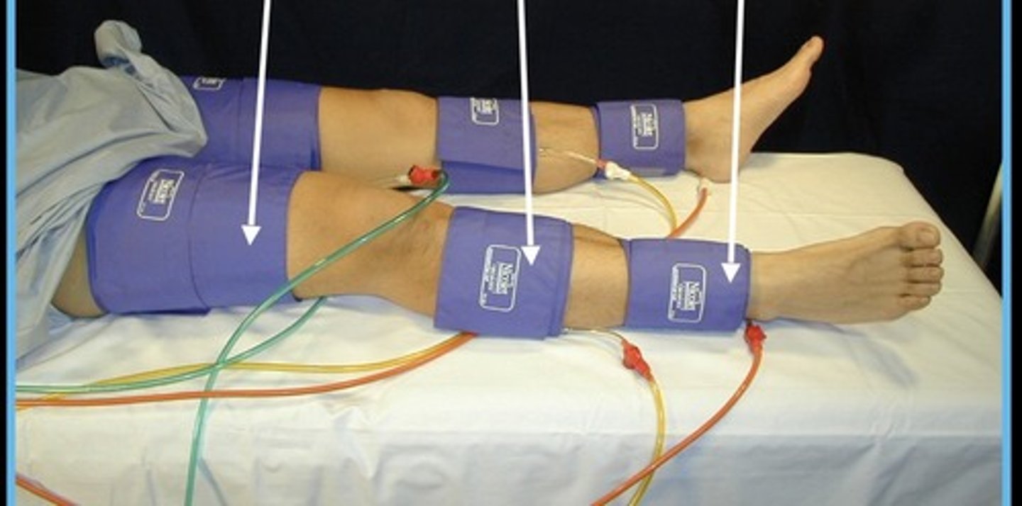 <p>Thigh - 17 cm</p><p>Below knee - 12 cm</p><p>Ankle - 10 cm</p>