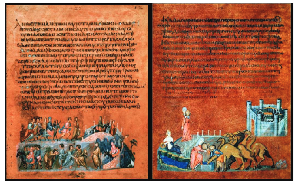 <p>(Unit 3 Chapter 9: Byzantine (c. 330 CE - 1453 CE)) <strong>#50: Vienna Genesis</strong></p><ul><li><p>Other Art Connections</p></li></ul><p></p>