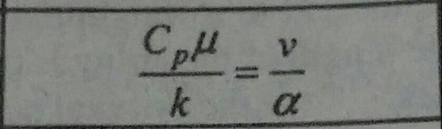 <p>Ratio of momentum and thermal diffusivities.</p>