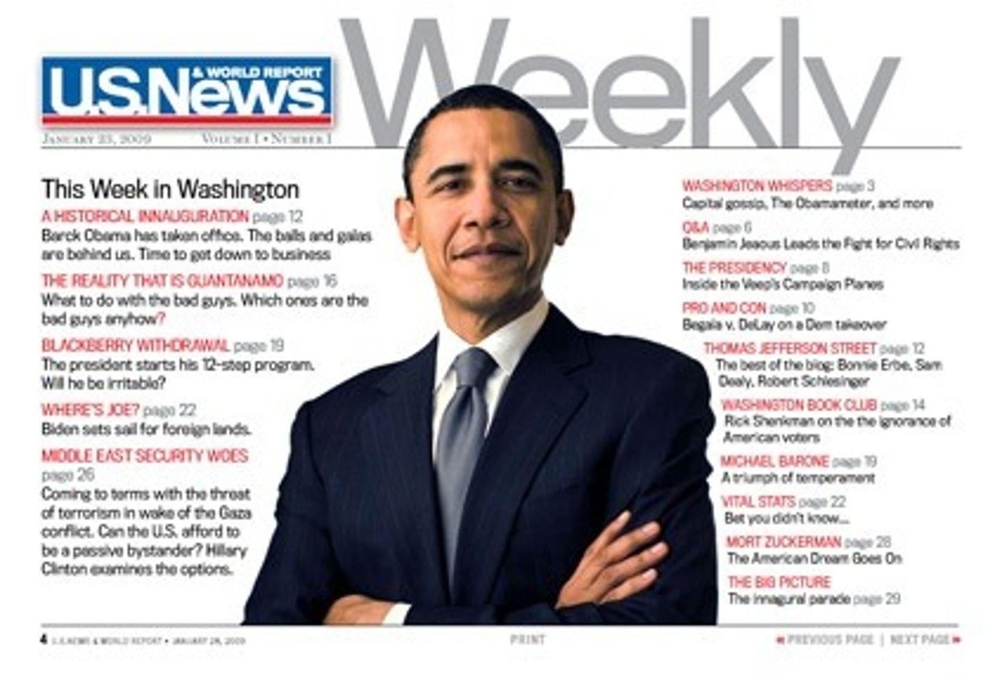 <p>weekly magazine</p>