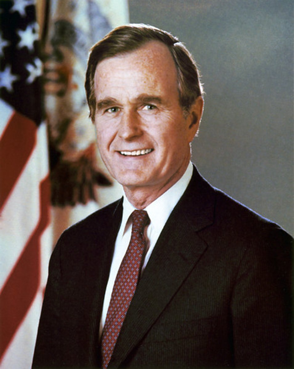 <p>41st U.S. President. 1989-1993. Republican</p>
