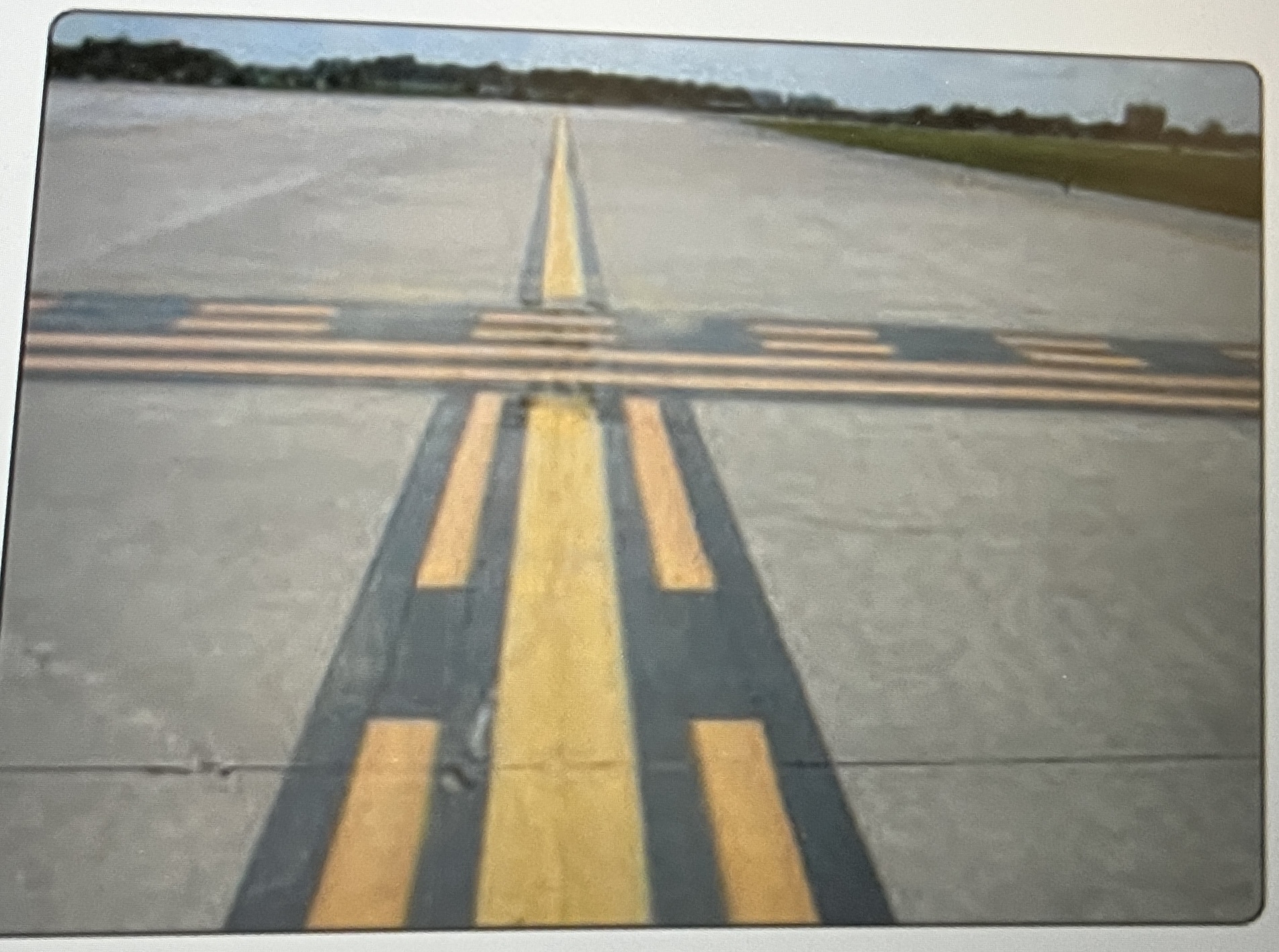 <p>Cross over from a taxiway to a runway</p>