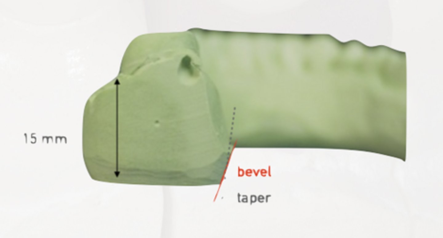 <p>Why do you place a bevel at the red line here?</p>