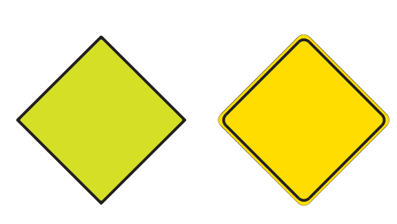 <p>What does this sign indicate (by color)?</p>