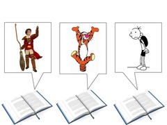 <p>characters (of story)</p>