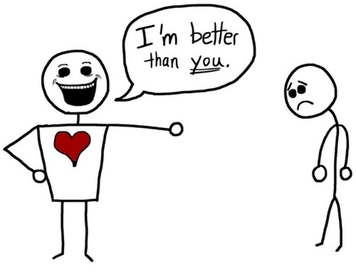 <p>comparing oneself with someone who is perceived as being worse in a particular area</p>