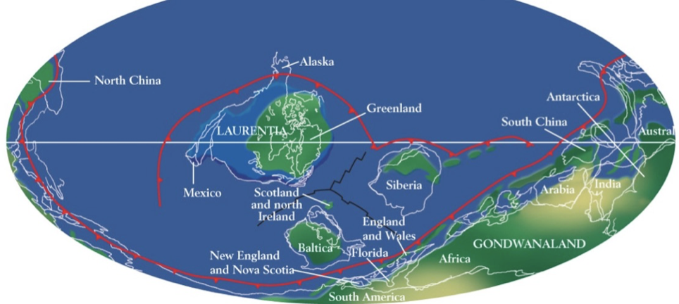 <p>What is this? Describe it and the paleogeography during this time period</p>