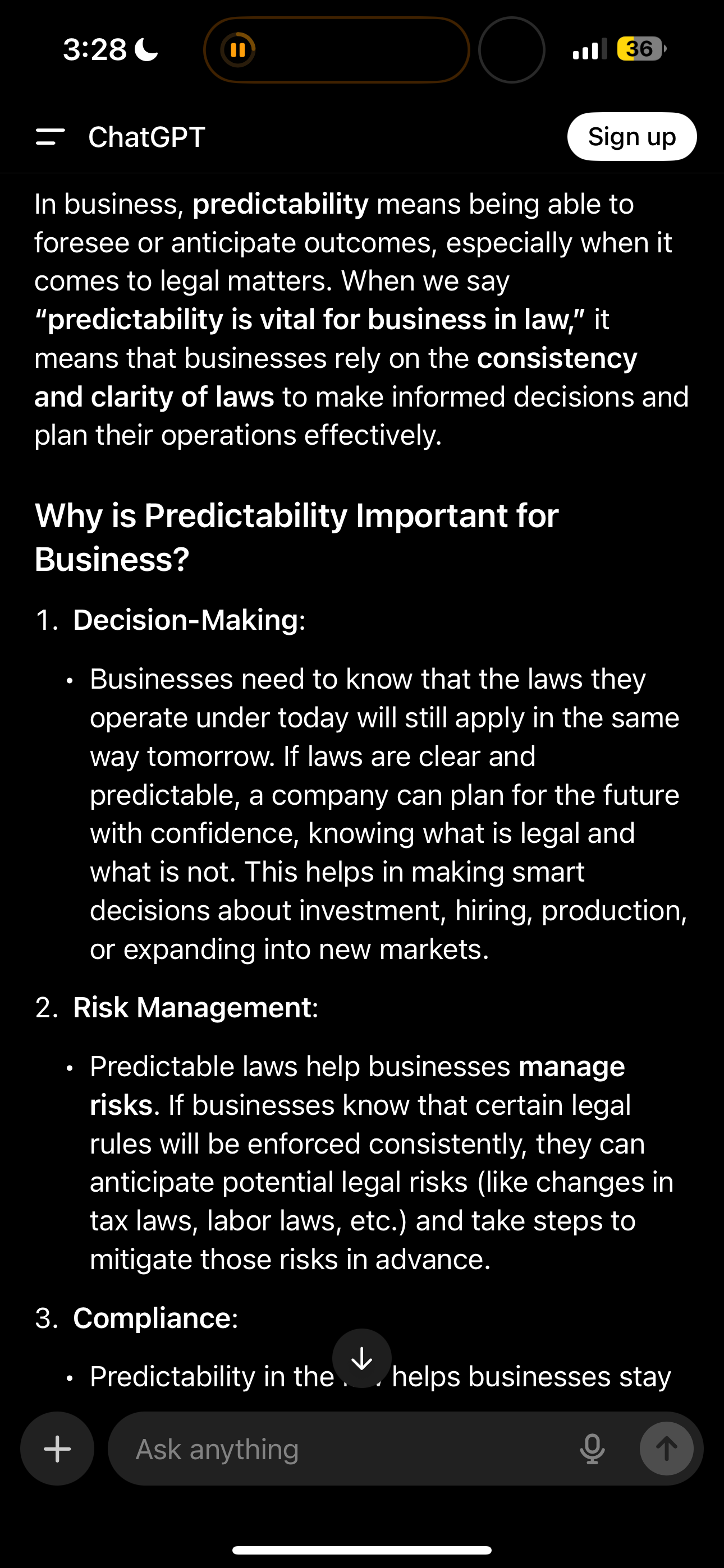 <p>Businesses rely on the consistency and clarity of law to make informed decisions</p>