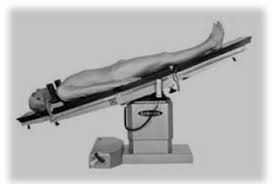 <p>Head is LOWER than the feet</p>