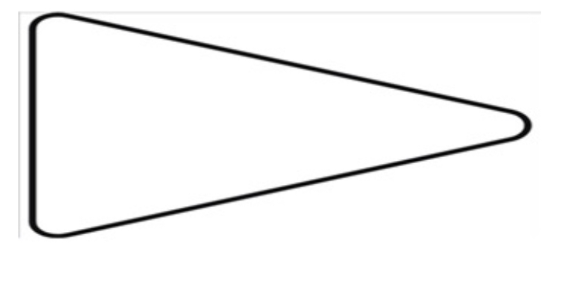 <p><strong>A sign with this shape means</strong></p>