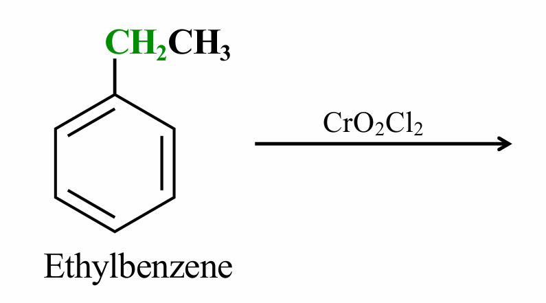 <p>What would be the product of this oxidation reaction?</p>