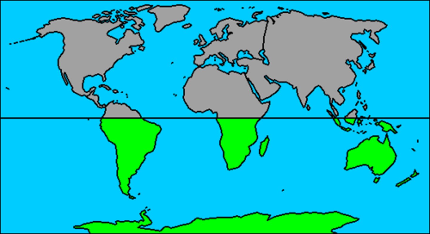 <p>From the Equator to 90° South</p>