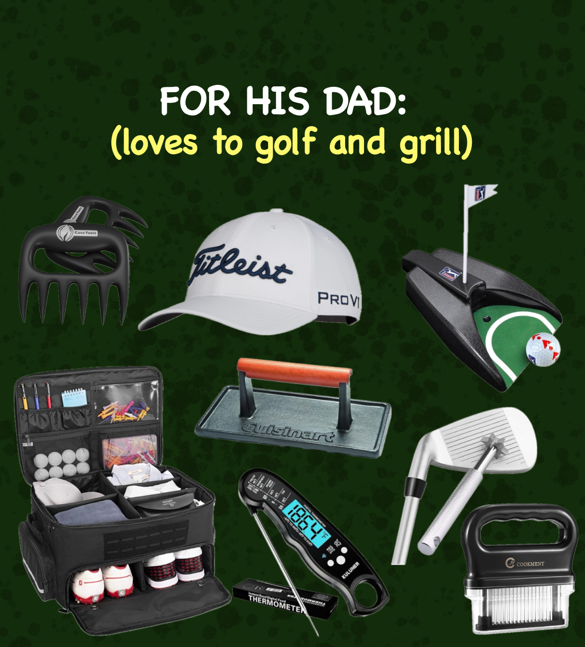 golf/grilling present inspo