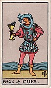 <p>Page of Cups</p>