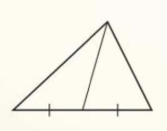 <p>line segment from a vertex of a triangle to the midpoint of the opposite side</p>