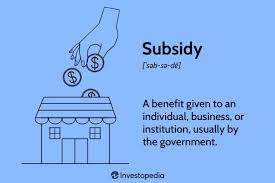 <p>subsidise</p>