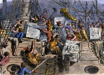 <p>The Sons of Liberty initiated the Boston Tea Party in direct response to</p>
