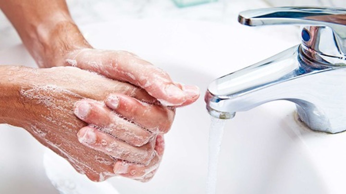 <p>to wash one's hand</p>