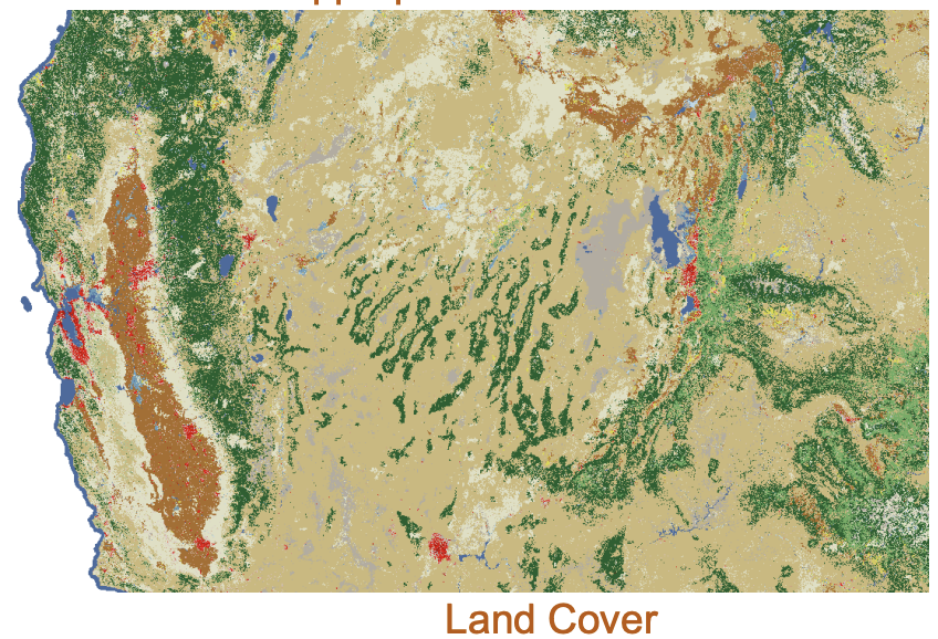 <p>For the geographic pattern shown below, which data model is more appropriate: Vector or Raster?</p>