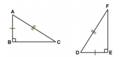 if the hypotenuse and leg of one right triangle are congruent to the hypotenuse and leg of another right triangle, then the triangles are congruent