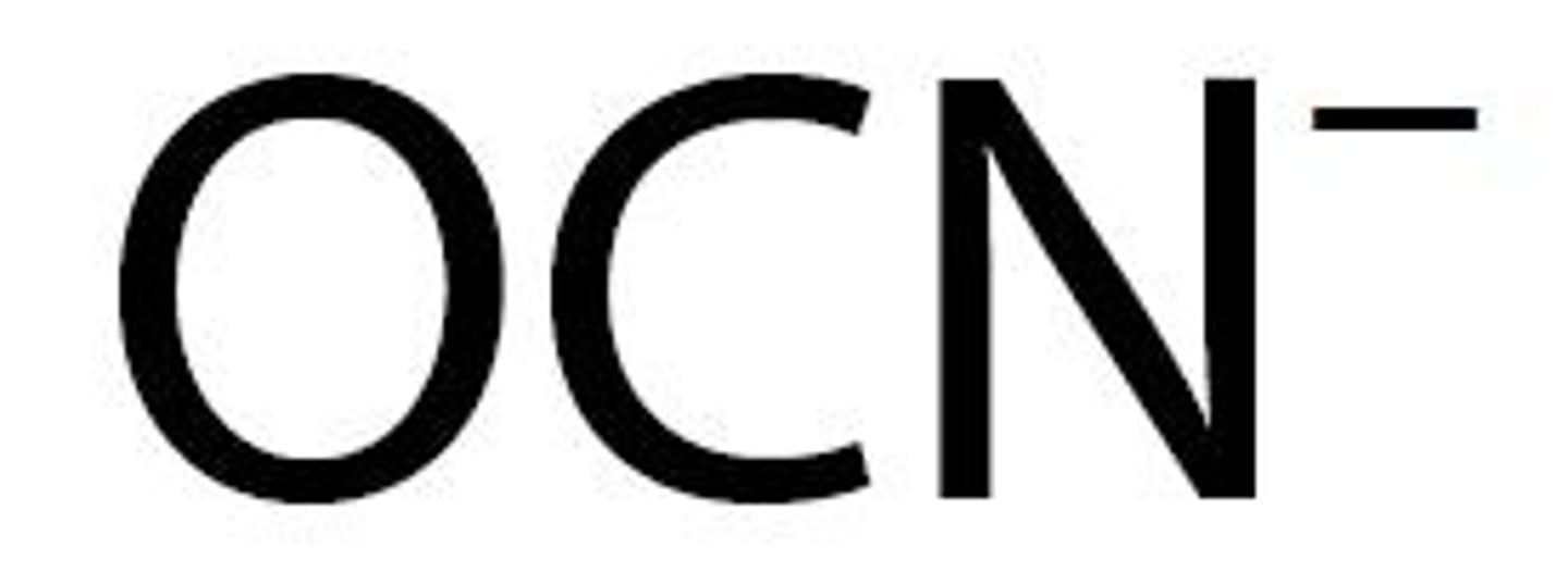 <p>Polyatomic Anion (-1 Charge)</p>