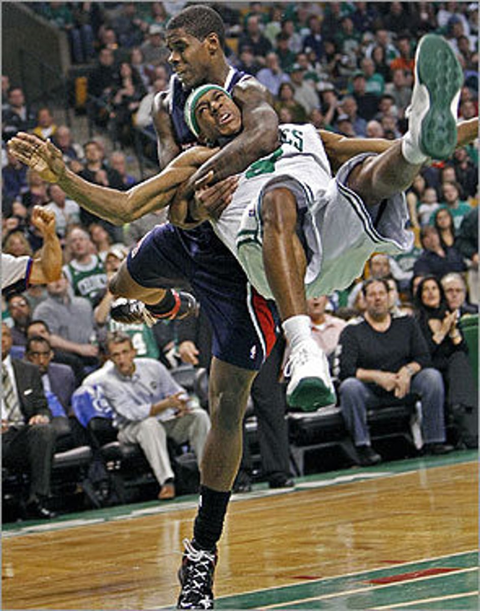 <p>(adj.) conspicuously bad or offensive ("sticks out")</p>