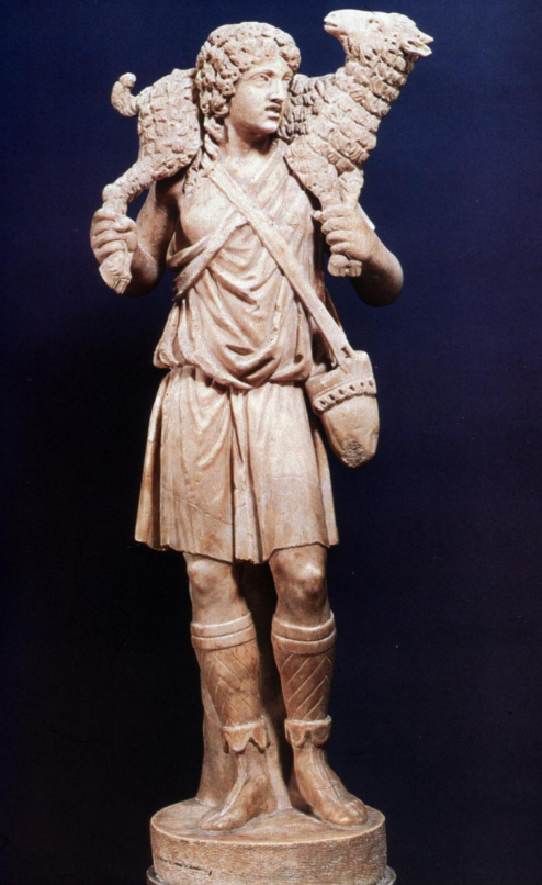 <p>what era is the Good Shepherd Statuette from?</p>