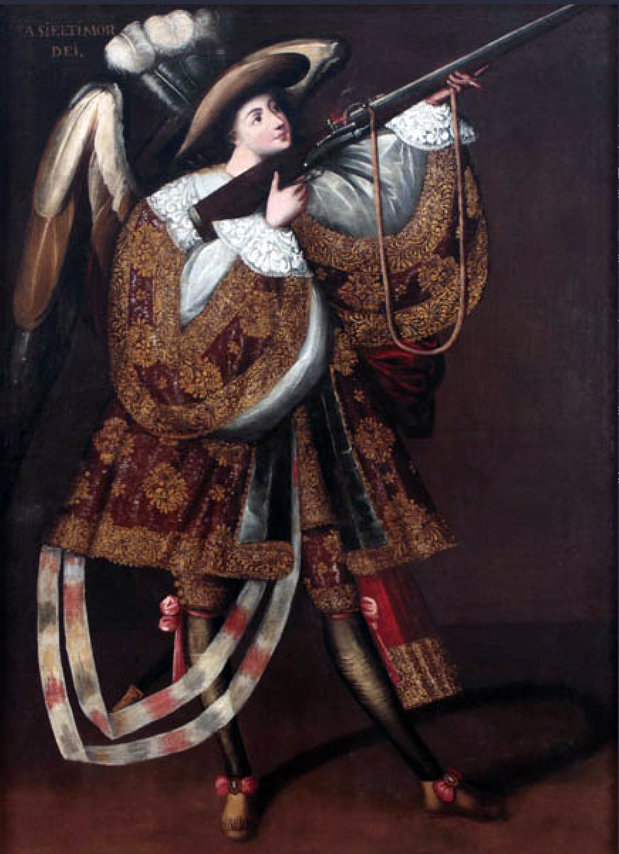 <p>Angel with Arquebus, Asiel Timor Dei</p>