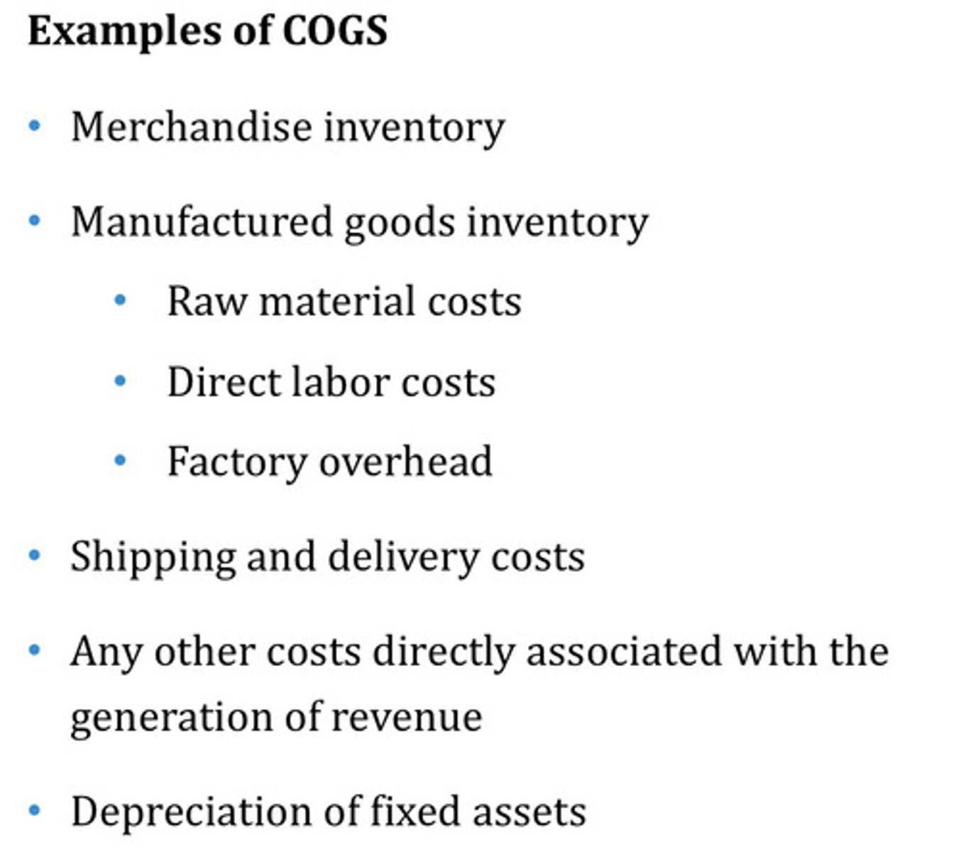 <p>this is the direct cost of purchasing the goods that were sold during the financial year</p>