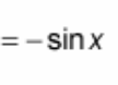 <p>? = - sin(x)</p>
