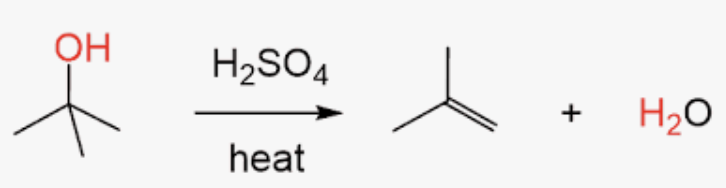 <ul><li><p>3° and 2° follow E1 mechanism (Carbocation Rearrangment)</p></li><li><p>first step is protonation of the alcohol</p></li></ul><p></p>