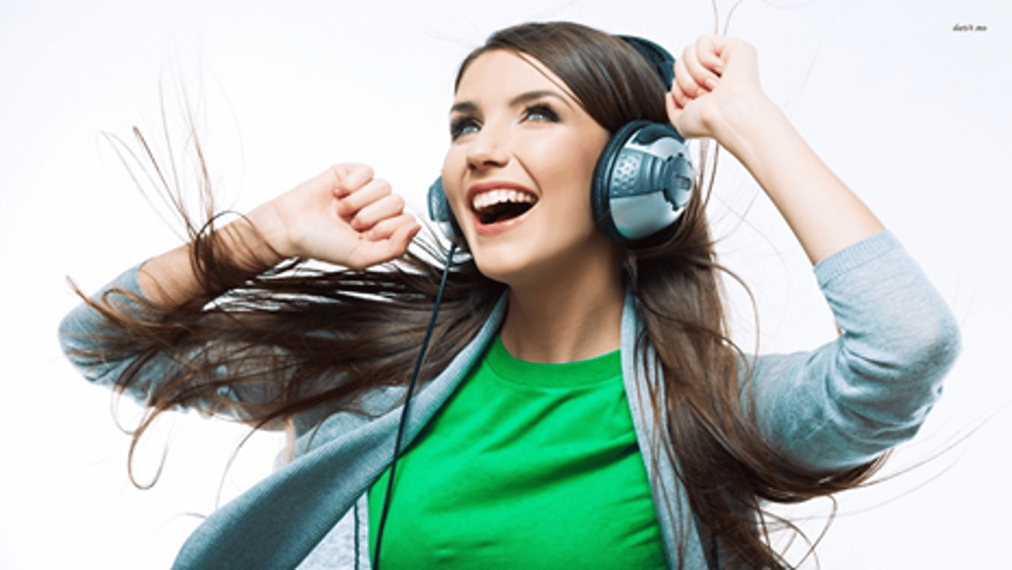 <p>I listen to him/her</p>