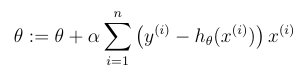 <p>Where theta is a vector.</p>