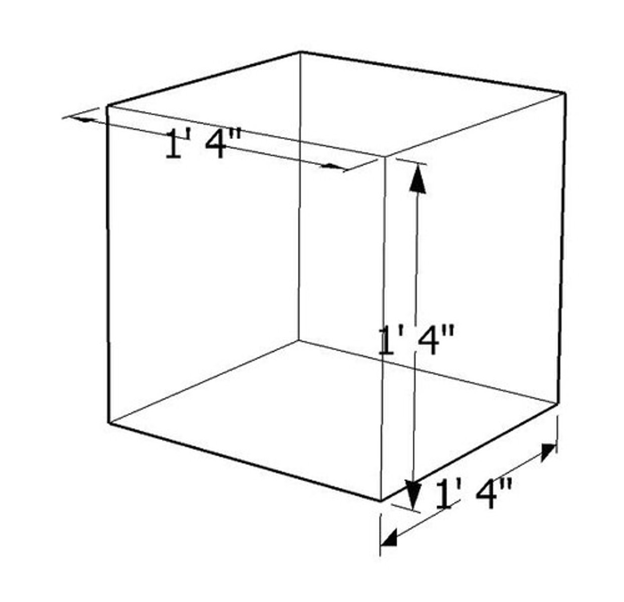 <p>Measurements in width, length, and sometimes depth</p>