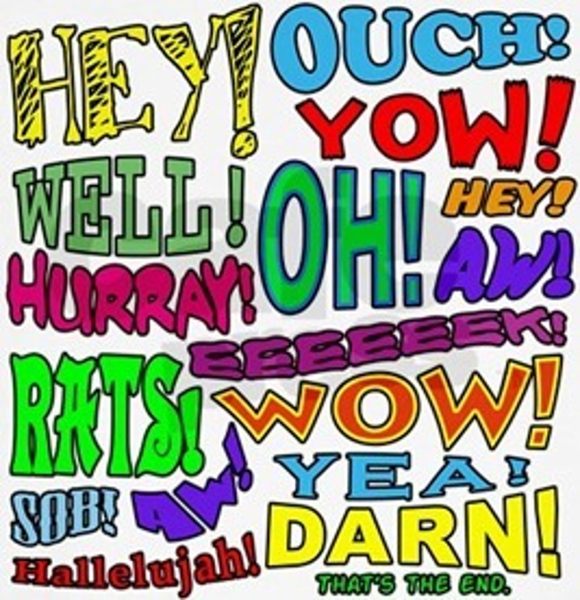 <p>Expresses emotion or exclamation.</p><p>Ex: Whew, wow, ouch</p>