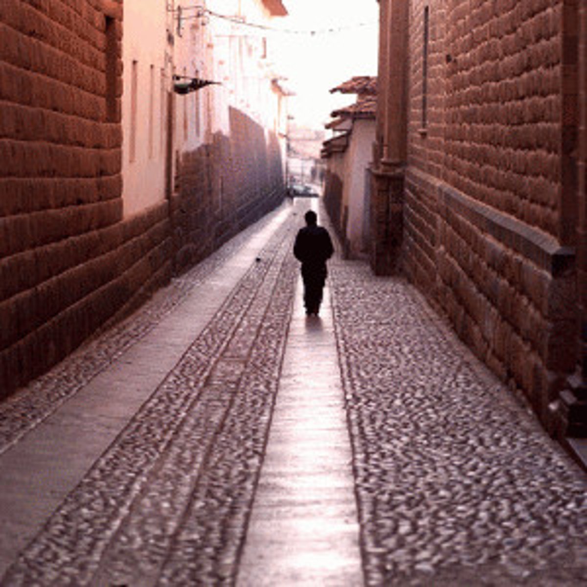 <p>Go down the street.</p>
