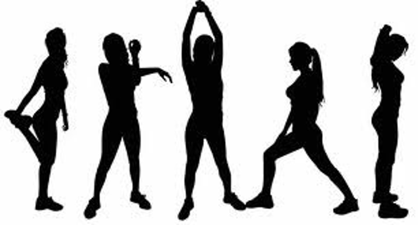 <p>to do stretching exercises</p>