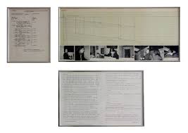 <p>Adrian Piper (*1948) Hypothesis: Situation #14, 1969; photo- diagram collage: graph paper, B&amp;W photographs, ink diagrams, vintage mimeographed forms with typescript text, vintage photo offset two-page essay, "Hypothesis" (1968)</p>