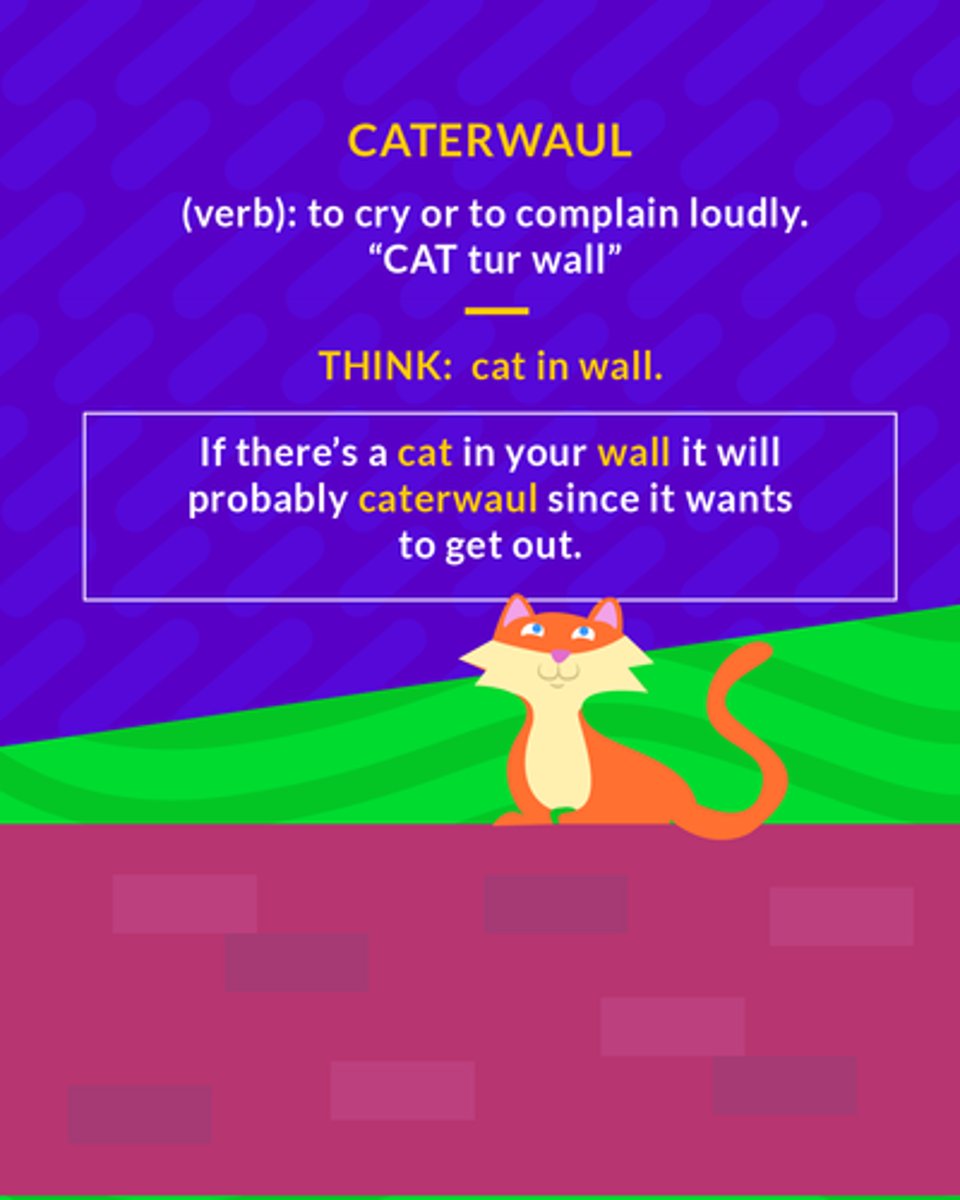 <p>to cry or complain loudly</p>